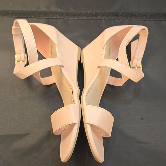 FIONI WOMEN'S CASUAL CRISS-CROSS ANKLE STRAP LOW WEDGE SANDALS G1 - Picture 11 of 15